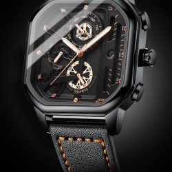 Chronograph 2022 Casual Fashion Sport Wrist Watch For Men Stainless Steel Clock Luxury Business Wristwatch Waterproof Date Watch
